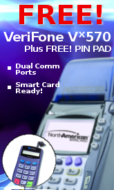 Free VeriFone Vx570 with Pin Pad